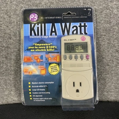 P3 International Kill-A-Watt Electricity Usage Monitor Model P4400 - Image 1 of 4