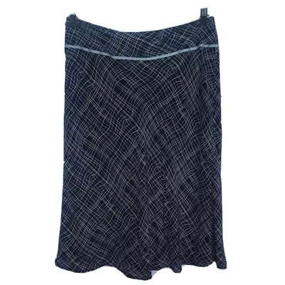 VESTIDO BARN Mujer’s 100% Seda Midi Falda Talla 8 Azul Marino Nuevo Con Etiquetas Foto 1 de 4