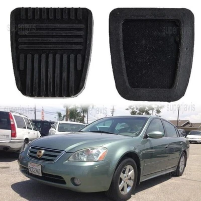 1 Pair Rubber Replacement Brake Clutch Pedal Pads Cover For Nissan Altima 93 -03 - Image 1 of 4