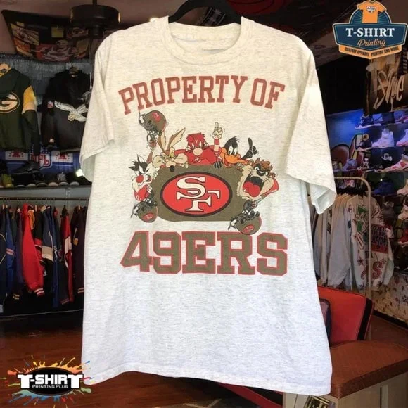 NFL San Francisco 49ers Looney Tunes Camiseta Retro Estilo Básico HN1204 Foto 1 de 1