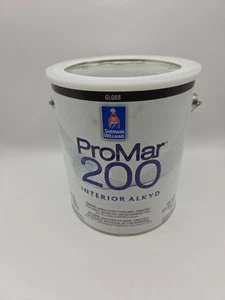 1 Gallon Sherwin Williams Promar 200 Interior Alkyd Extra White Gloss - Picture 1 of 4