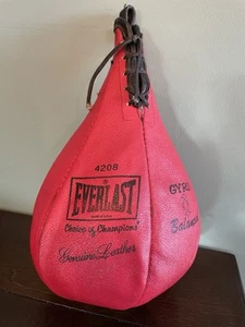 Vintage EVERLAST Speed Punching Bag 4208 Genuine Leather Without Mount - Picture 1 of 6