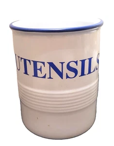 Soporte para utensilios de gres azul y blanco Mason Cash Enamour - Imagen 1 de 2