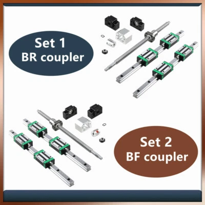 MARKENLOS HGR15/20 Linearführung Linear Rail +SFU1605/1204/2005 Kugelumlaufspindel Set CNC