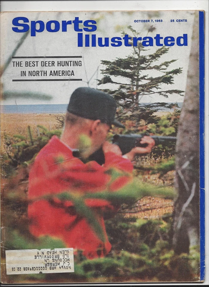 10/7/1963 Sports Illustrated Deer Hunting in North America Cover) see scan - Image 1 of 1