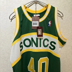 Shawn Kemp 40 Sonics Jersey Medium Mitchell Ness Hardwood Classics Basketball - Picture 1 of 11