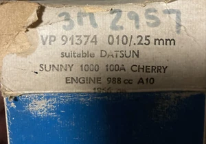 Nissan / Datsun 1000 Main Bearings . 010/.25 Undersize .NOS. - Picture 1 of 3