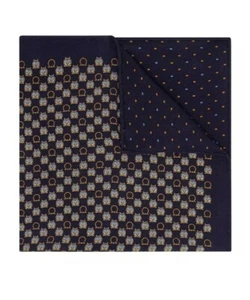 Salvatore Ferragamo Silk Reversible Pocket Square BNWTIB RRP£95 - Picture 1 of 3