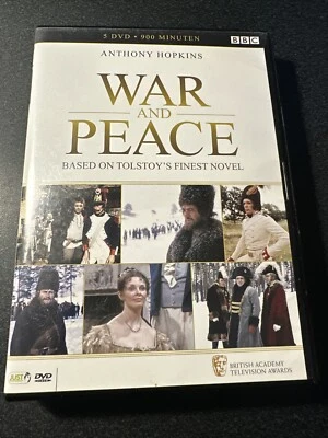 War & Peace (DVD, 2008) 5 Disc Set Dutch Import Anthony Hopkins - Image 1 of 2