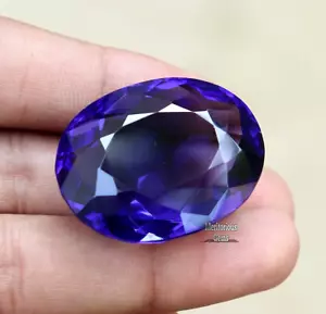 Piedras preciosas sueltas de 79 quilates certificadas amatista púrpura natural forma ovalada tamaño colgante - Imagen 1 de 7