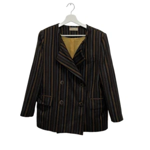 Hidden Bee Women's Striped Dark Academia Coded Beautiful Blazer Size Medium - Picture 1 of 6