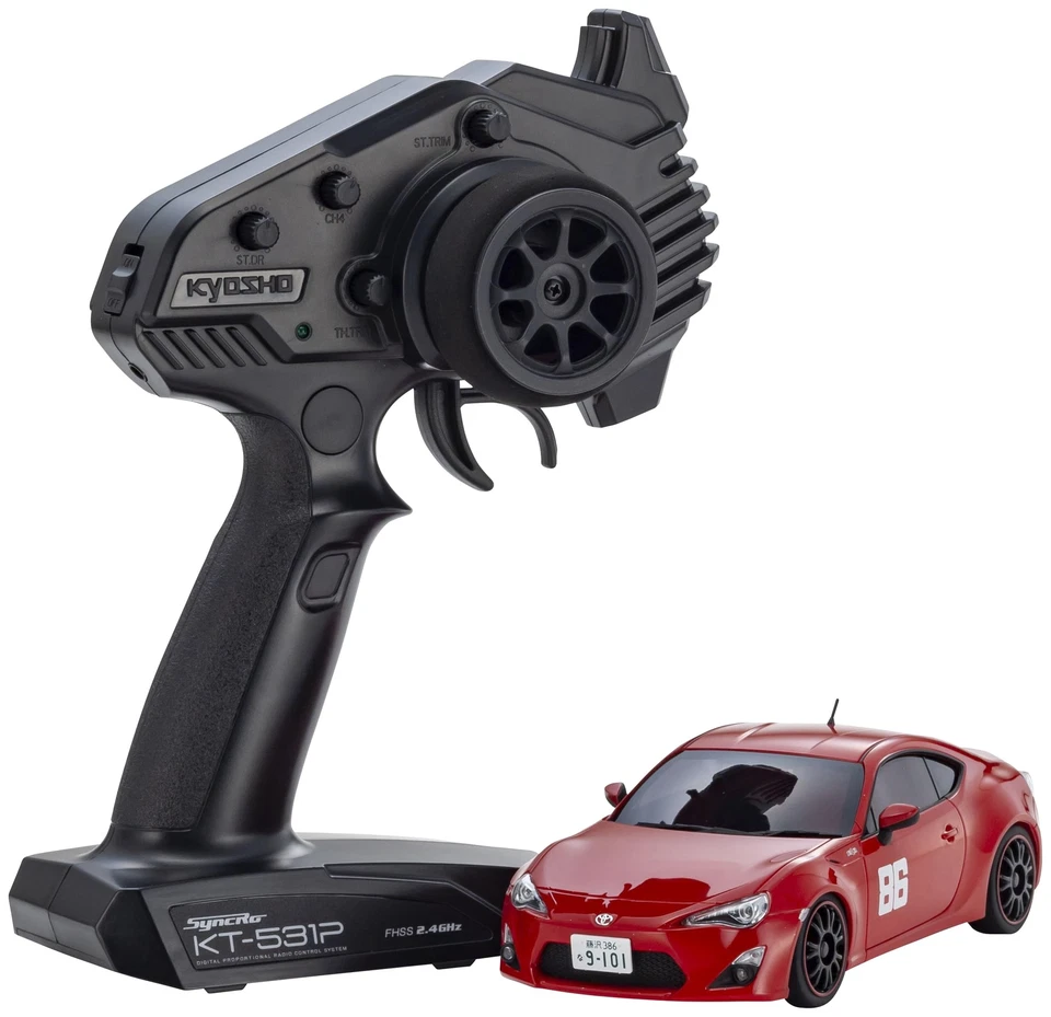 Kyosho MINI-Z AWD Ready Set MA-020 r/s TOYOTA 86 MF GHOST 32650MF Red Car