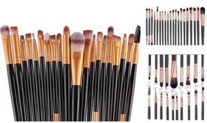 Set 20 Kosmetik Pinsel Set Profi Schminkpinsel Brush Pinselset Kosmetikpincel - Bild 1 von 2