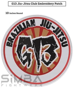 G13 Bjj Embroidery Patches Jiujitsu Gi Patches Roberto Godoi Martial Arts Patch - Picture 1 of 4