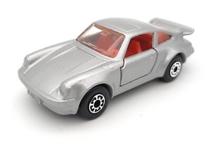 Matchbox Superfast #3 Porsche 911 Turbo silver gray. black base. England