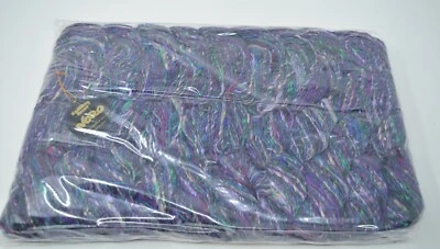 10 novelos NORO MENOU lã seda e algodão mistura fio Colorway #4 violeta/azul - Imagem 1 de 4