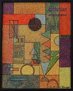 Kurt M - Original Abstraktes Gemälde - 10.02.1995 - Bild 1 von 4