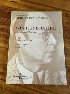 Prokofiev Winter Bonfire Suite 122 Kalmus Orchestra Full Score Clean & Unmarked - Picture 1 of 5