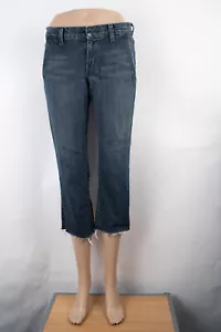 James Jeans Dry Aged Denim Capri Raw Hem 27 (28 X 22) Women's Jeans Dark Wash - Picture 1 of 9