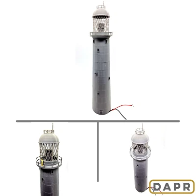 DAPR - N Gauge Model Railway Scenery Kit - Motorised LED Lighthouse Tower