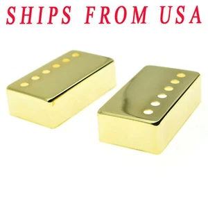 2 Brass Guitar Humbucker Pickup Covers 50 49.2 52mm for Les Paul Epiphone Gibson - Picture 1 of 20