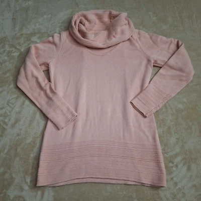 Suéter Calvin Klein Adulto Mujer Pequeño Melocotón Cuello Alto Punto Grueso Foto 1 de 4