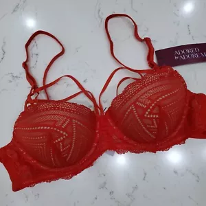 Adored by Adore Me Women's Tessa Geo Lace Contour Underwire Bra Size 36A - NWT - Picture 1 of 13