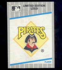 1989 Fleer PITTSBURGH PIRATES Logo Box Bottom Card