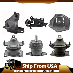 Engine + Trans Motor Mounts 6pcs AT for 03-05 ACCORD V6 3.0L 5 Speed AT Anchor - Picture 1 of 8