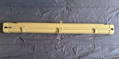 EXCELLENT Mercedes S124 Rear Roller Cargo Cover Dog Net 1248680020 Cream Beige - Image 1 of 4