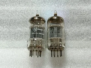 Matched pair Hewlett Packard 7025 12AX7A ECC83 tube Made in USA by GE - Picture 1 of 3