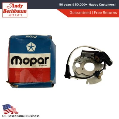 1973-1976 Dodge Plymouth Slant 6 Distributor Breaker Pickup Plate 3656866 NOS. - Image 1 of 4