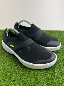OOFOS OOMG EEZEE Low Shoes Mens Size 10 Black Slip On Comfort Recovery Sneakers - Imagen 1 de 12