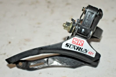 Desviador delantero triple SR SunRun negro 31,8 mm abrazadera tracción superior envío rápido a EE. UU. Foto 1 de 4