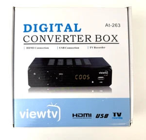 ViewTV AT-263 Digital TV Converter Box & Live Broadcast Video Recorder DTV Tuner - Picture 1 of 5