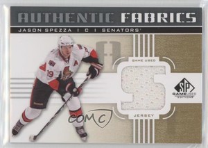 2011-12 SP Game Used Edition Authentic Fabrics Gold Jason Spezza (S) #AF-JS.1