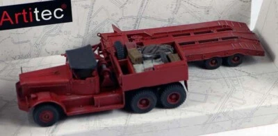 Artitec #387.430 Diamond T Civilian 3 Axle Truck With Trailer 1/87 HO Scale - Image 1 of 3
