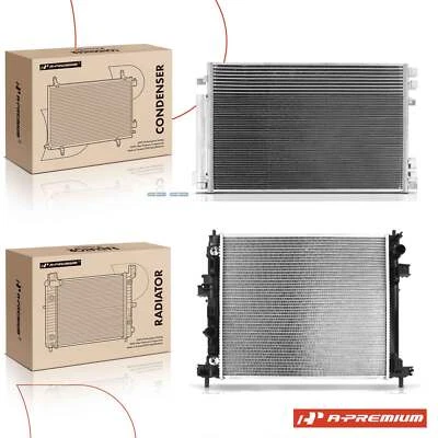 Aluminum Radiator & AC Condenser Cooling Kit for Mercedes-Benz CLS63 AMG S 12-14 - Image 1 of 4