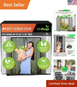 Pet & Kid-Friendly Magnetic Screen Door - Self-Closing Mesh for Bug-Free Breezes - Picture 1 of 8