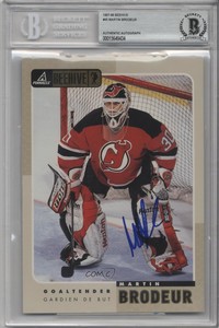 1997-98 Pinnacle Beehive Martin Brodeur #45 BAS Certified BGS Encased Auto HOF