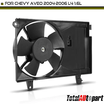 Radiator Cooling Fan with Shroud Assembly for Chevrolet Aveo 2004-2006 L4 1.6L - Image 1 of 4