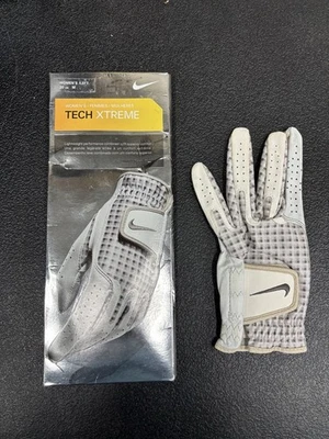 Guante de golf Nike Tech Xtreme para mujer mano izquierda mediano M 20 CM BLANCO/GRIS - LEER Foto 1 de 4