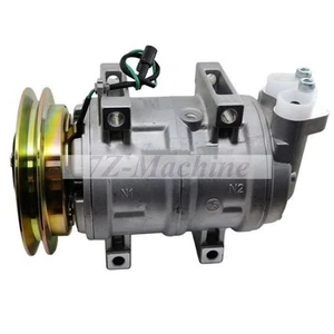 24V A/C Compressor 4361053 for Hitachi Excavator EX100-5 EX120-5 EX135UR-5 - Picture 1 of 8
