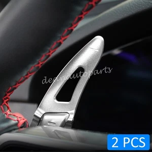 For Porsche Panamera Cayenne Macan Silver Steering Wheel Shift Paddle Extension - Picture 1 of 10