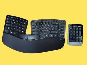 π Microsoft Sculpt Ergonomisches Kabelloses Tastatur- Numpad (QWERTZ-Layout) - Afbeelding 1 van 3