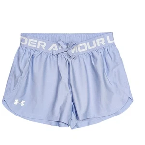 Under Armour Play up Heat Gear Shorts Girls Loose Youth Medium Periwinkle - Picture 1 of 10