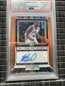 2022-23 Contenders Optic All-Time Contenders Orange Prizm Elton Brand Auto /25 - Picture 1 of 4