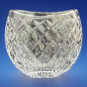 Waterford Lismore Crystal Bowl Oval Vase Diamond Pattern Stamped (M) - Picture 1 of 7