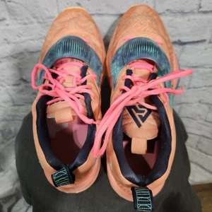 Nike Zoom Freak 3 Basketball Shoes Peach Pink Teal Orange Size 9 - Picture 1 of 8