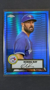 2021 Topps Chrome Platinum Blue Mini Diamond Refractor Robbie Ray #435 - Picture 1 of 2